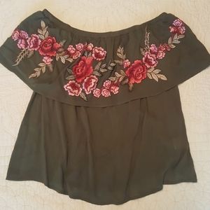 Off the shoulder blouse